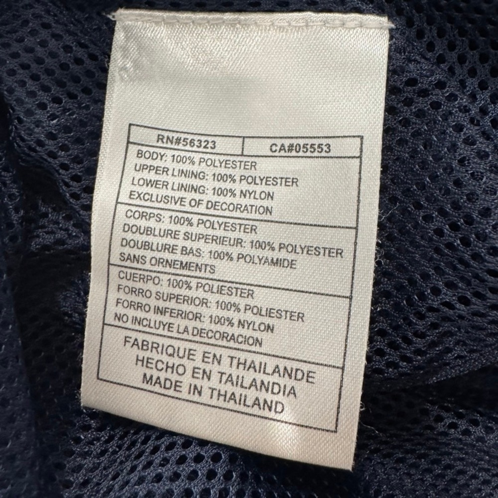 Nike Mens XXL Navy Blue Track Pants Mesh Lined White Stripe Windbreaker Joggers - Picture 4 of 9